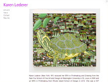 Tablet Screenshot of karenlederer.com